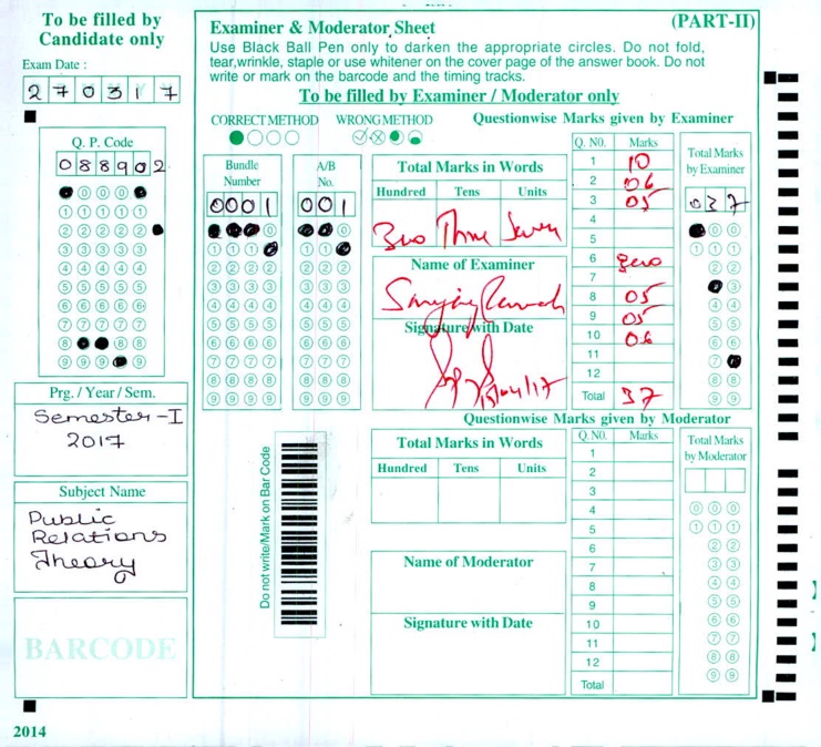 Award Sheet Calibration